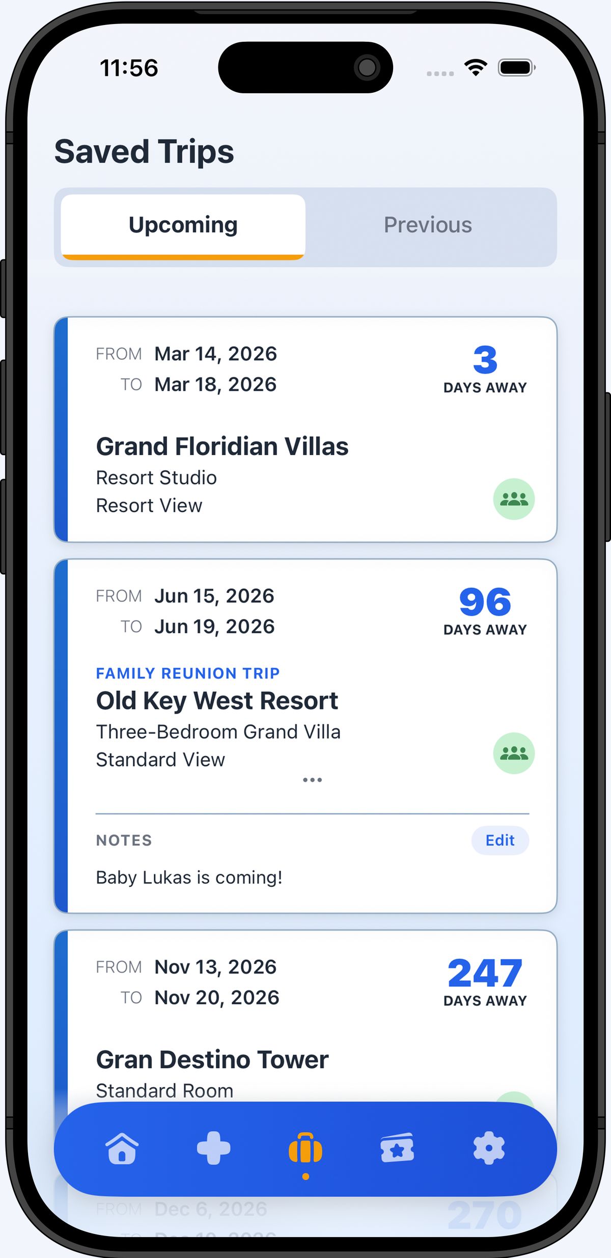 Mouse Bound Saved Trips